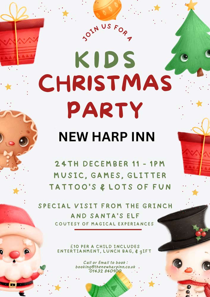 Kids Christmas Party @ The New Harp Inn